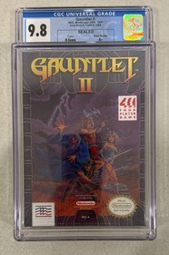 1990 NINTENDO NES MINDSCAPE GAUNTLET II 2 FACTORY SEALED H-SEAM CGC 9.8 A+