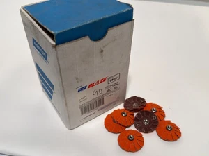Box of 64 Norton Blaze R920 1.5 in 40mm 2-Ply Coarse Grit Overlap Slotted Discs - Picture 1 of 5