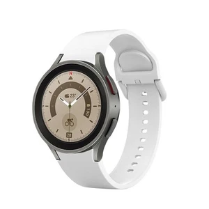 Bracelet 20 MM Silicone for Samsung Galaxy Watch 5 4 Smart Watch IN White - Zdjęcie 1 z 3