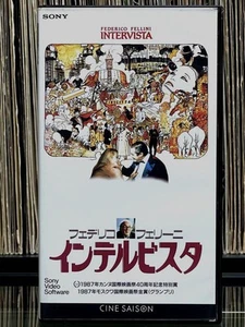 Federico Fellini Intervista VHS 1987 Italy Film Director Rare Collectible - Picture 1 of 19
