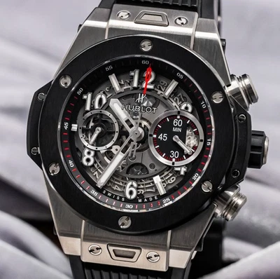 Hublot Big Bang Unico Titanium Ceramic 45 mm WARRANTY $23K MSRP 411.NM.1170.RX - Image 1 of 4