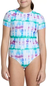NEW DSG Girls' Short Sleeve One Piece Swimsuit Tide Dye Size Medium MSRP $30 - Picture 1 of 7