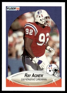 1990 Fleer Update Ray Agnew Rookie New England Patriots #U-5 - Picture 1 of 2