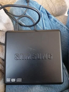 Samsung External DVD Writer Model SE-S084 Black with USB cord. Tested, It Works. - Picture 1 of 7