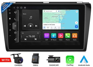 M3BKX6S 9" 8-Core Android 13 6+64 Stereo Radio GPS CarPlay für Mazda 3 2004-2009 - Bild 1 von 21