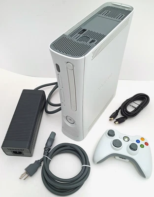 Microsoft XBox 360 Core Matte White Video Game Console Gaming System HDMI 4GB - Image 1 of 4