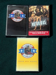 Confederate Railroad 3 Cassette Lot - S/T / Notorious / When and Where TESTED - Picture 1 of 5