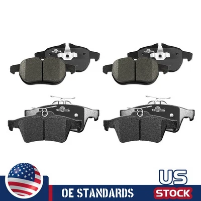 For 2004 - 2011 Saab 9-3 Front and Rear Ceramic Disc Brake Pads - Image 1 of 4
