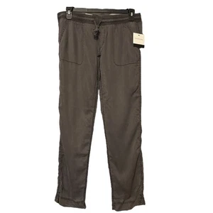 Calvin Klein Damenjeans grau gerades Bein Kordelzug Hose Größe Medium neu mit Etikett - Bild 1 von 5