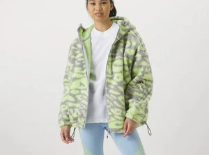 Adidas Stella Mccartney Jacket Women M Oversized Asmc Jaq Fleece Outdoor - Picture 1 of 13