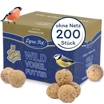 200 Meisenknödel ohne Netz à 90 g = 18 kg Vogelfutter Wildvogelfutter Lyra Pet® - Bild 1 von 4
