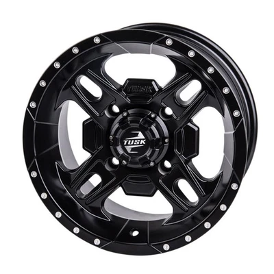 4/156 Tusk Beartooth Wheel Matte Black For YAMAHA TIMBERWOLF 250 2X4 1992-1994 - Image 1 of 4