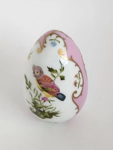 Franklin Mint Vintage Bird On Thistle Easter Egg Porcelain Hand Painted 3.5" EUC - Bild 1 von 5