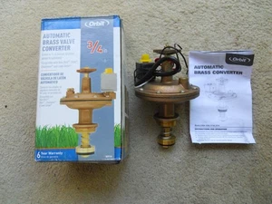 NEW OPEN BOX Orbit 3/4 inch Automatic Brass Valve Converter Model 57034 - Picture 1 of 11