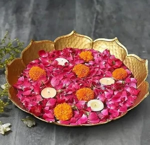 Beautiful Urli Tray Cum Platter For Decoration Prayer And Events Decoration - Picture 1 of 4