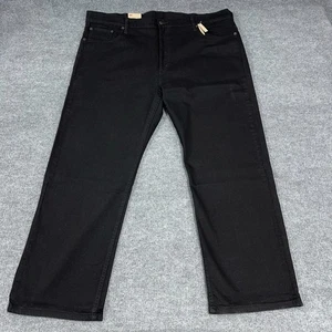 Jeans Levis 569 Hombre 42x30 Negro Denim Relajado Suelto Recto NUEVO - Imagen 1 de 11