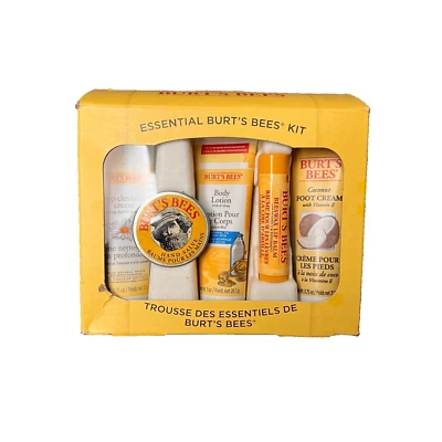 Burt's Bees Kit Esencial Set de Regalo 5 Piezas Tamaño de Viaje Loción Chapstick Pie Crema Foto 1 de 3