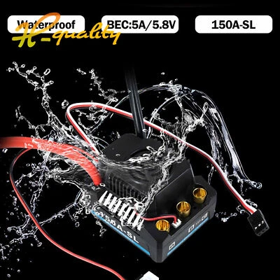 GCSUPERMARKET Elektrischer Drehzahlregler 120A/150A RC Brushless Regler Version für 1/8 RC Auto