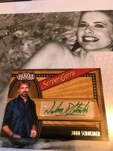 2011 Americana Donruss Screen Gems Autograph John Schneider auto 23/29 signed SP