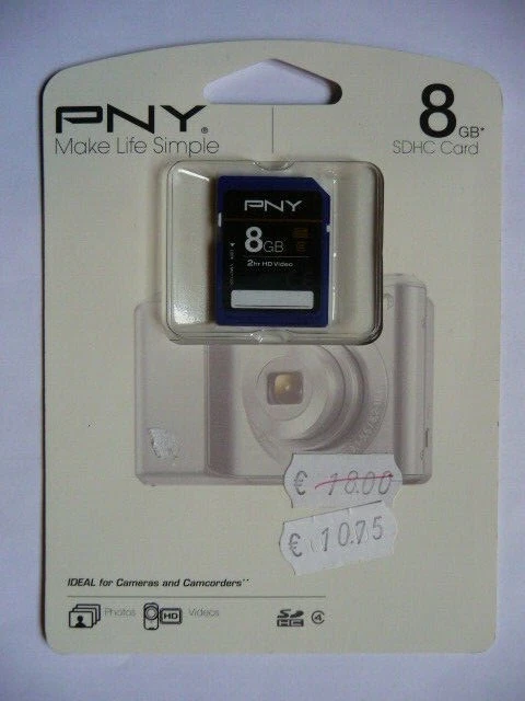 Memory card PNY premium SDHC 8GB - Image 1 of 2