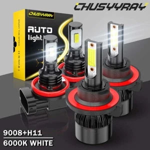For 2010-2013 Ford Transit Connect LED Headlight High Low & Fog Light Bulbs Kit - Picture 1 of 22