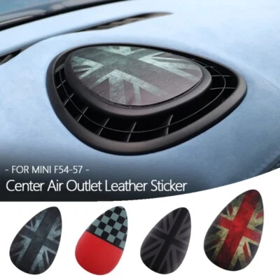 For MINI Cooper F54 F55 F56 F57 PU Leather Car Dashboard Air Outlet Stickers Foto 1 de 4