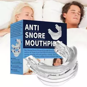 Einstellbarer Stopp Schnarch Mundstückschutz Anti Schnarch Zähneknirschen Snore - Bild 1 von 12