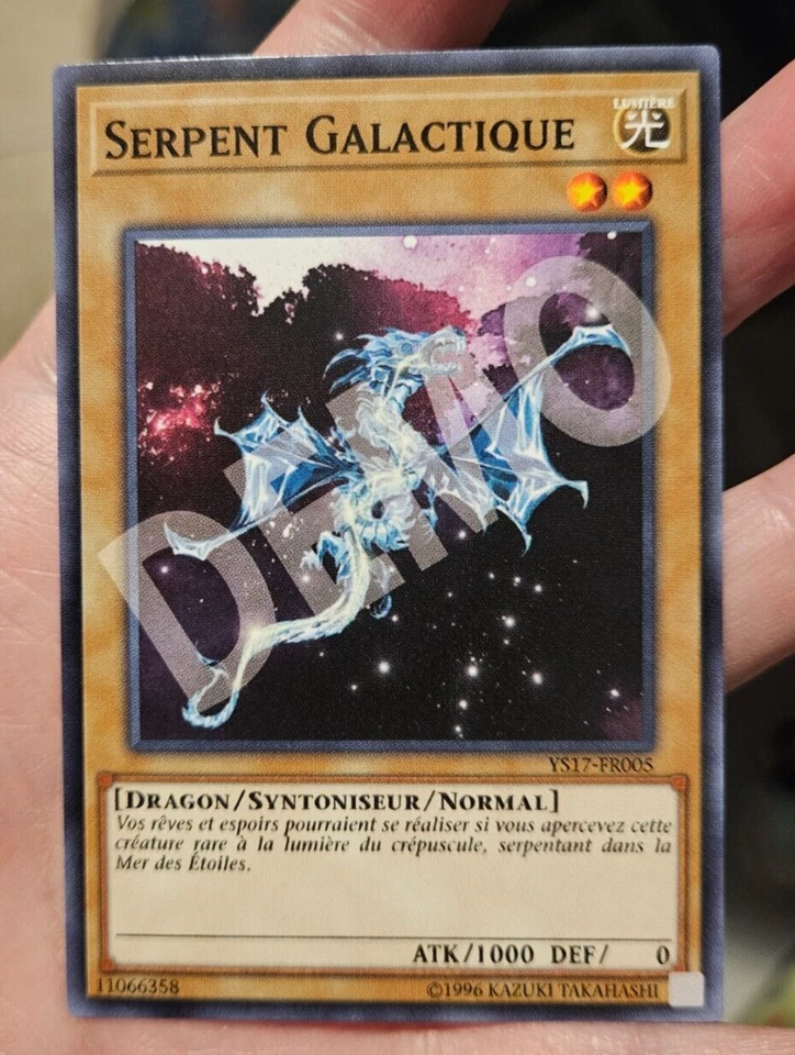 misprint galaxy serpent DEMO french yugioh ys17 error - Image 1 of 1