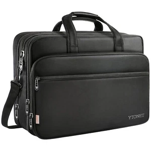 17 inch Laptop Bag, Expandable Briefcases for Men Women, Water Resistant Busi... - Picture 1 of 7
