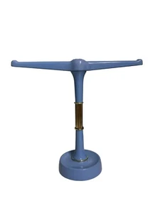 Portasciugamani vintage metà secolo moderno pervinca blu londinese piedistallo - Foto 1 di 10