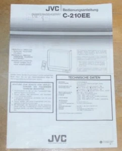 Bedienungsanleitung Farbfernseher Set JVC C-210EE Deutsch Tschechisch Polnisch Ungarisch - Bild 1 von 1