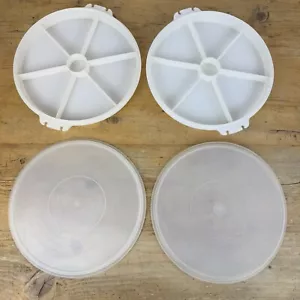 Juego de bandeja para servir de inmersión vintage Tupperware Party 7 secciones tapa 405 224 x2 - Imagen 1 de 7