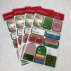 Wondershop Peel & Stick Gift Tags 200 Count Bundle, Christmas Birthday Holiday - Picture 1 of 3