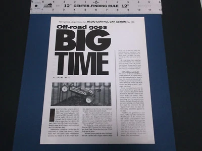 VINTAGE MRC WORLD SCALE R/C THUNDER KING TRUCK BAJA KING BUGGY RCCA  ARTICLE - Image 1 of 2