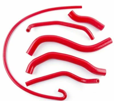 For SUZUKI GSXR 600 750 SRAD 1996 1997 1998 1999 2000 Silicone Radiator Hose Red - Image 1 of 4