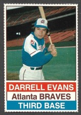 1976 HOSTESS #24  Darrell Evans  ATLANTA BRAVES  ( Full Lines )  NM-MINT  A