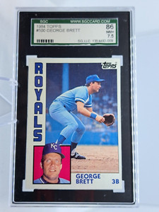 1984 Topps #500 George Brett Kansas City Royals *SGC 86 NM+*