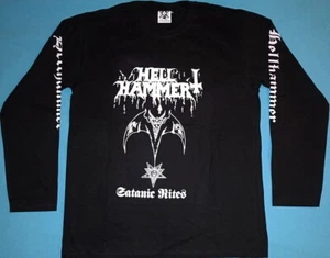 Hell Hammer - Satanic Rites T-shirt Long Sleeve size L - Picture 1 of 2