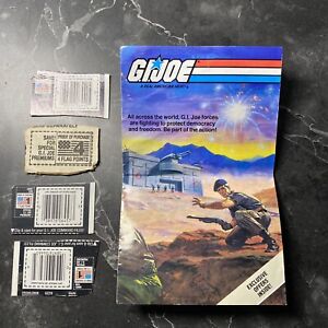 GI Joe 1980's Vintage Proof of Purchase Points for 3.75" Figures✅Missions Book✅