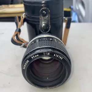 Nikon Nikkor 85mm 1:1.8 - usata made in Japan con custodia - Foto 1 di 17