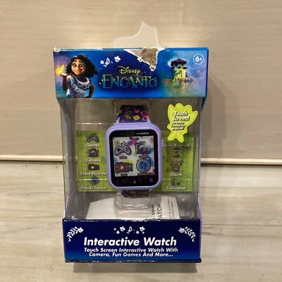 Интерактивные часы для девочек Disney Encanto - фиолетовые *СОВЕРШЕННО НОВЫЕ В КОРОБКЕ* повреждение коробки - Изображение 1 из 3