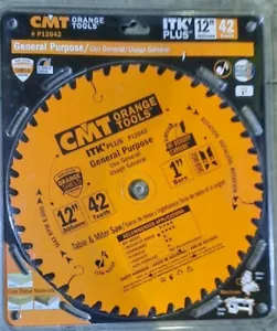 CMT Tools General Purpose 12" 42 Teeth 1" Bore High Density Carbide P12042 - Picture 1 of 3