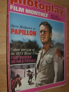 Photoplay Film Monthly Magazine April 1974 Papillon The Three Musketeers - Bild 1 von 6