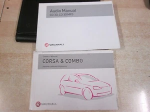 2000-2005 VAUXHALL CORSA / COMBO OWNERS HANDBOOK MANUAL/REF CD BOOK - Picture 1 of 1