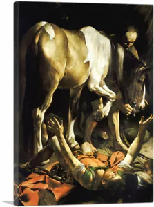 The Conversion of Saint Paul on the Way to Damascus Canvas Art Print Caravaggio - Picture 1 of 14