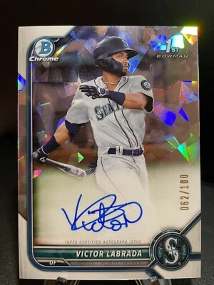 2022 Bowman Chrome VICTOR LABRADA Auto 1st Atomic Refractor /100 🔥 - Image 1 of 3