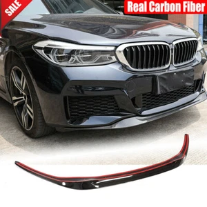 For BMW 6 Series G32 GT M-SPORT 17-22 Real Carbon Front Bumper Lip Chin Spoiler - Picture 1 of 13