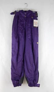 Womens Retro Descente Waterproof Ventilated Purple Ski Snowboard Pants Size 1 - Picture 1 of 6