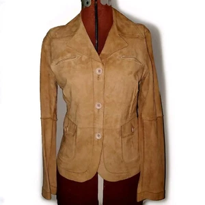 Damen Scully Wildleder Leder Western Style Jacke hellbraun camel Größe S neuwertig - Bild 1 von 14