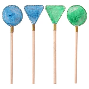 4 Pcs Fishing Net Model Child Cartoon Mini Toy Miniature Miniatures - Picture 1 of 12